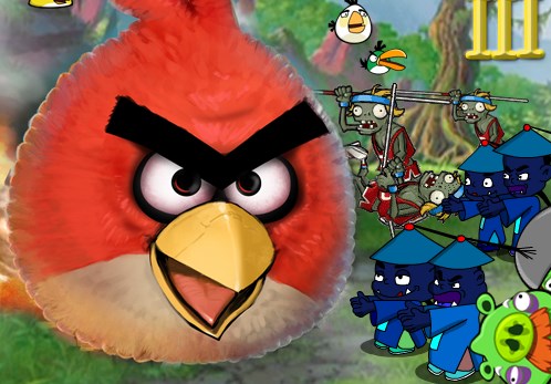 Play Angry Birds vs Zombies Game