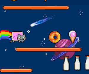 Desenhos de Nyan Cat Lost In Space para colorir