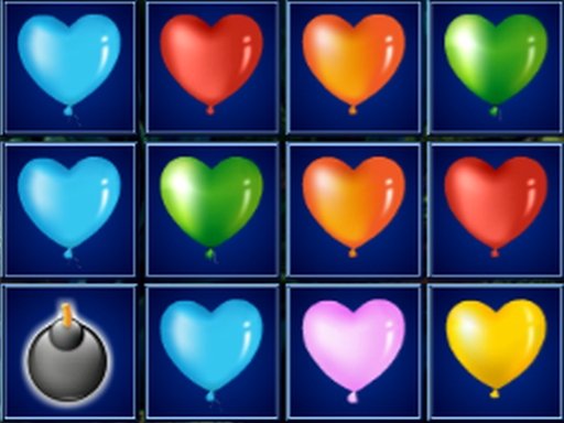 Desenhos de Heart Balloons Block Collapse para colorir