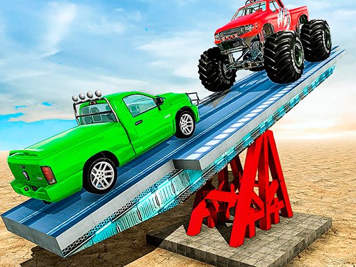 Desenhos de SeeSaw Ramp Car Balance Driving Challenge para colorir